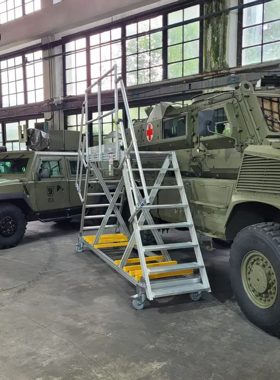 Brugladder voor militaire en civiele voertuigen