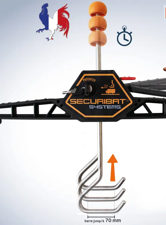 Laddervergrendelingshaken voor SECURIBAT bagagerekken