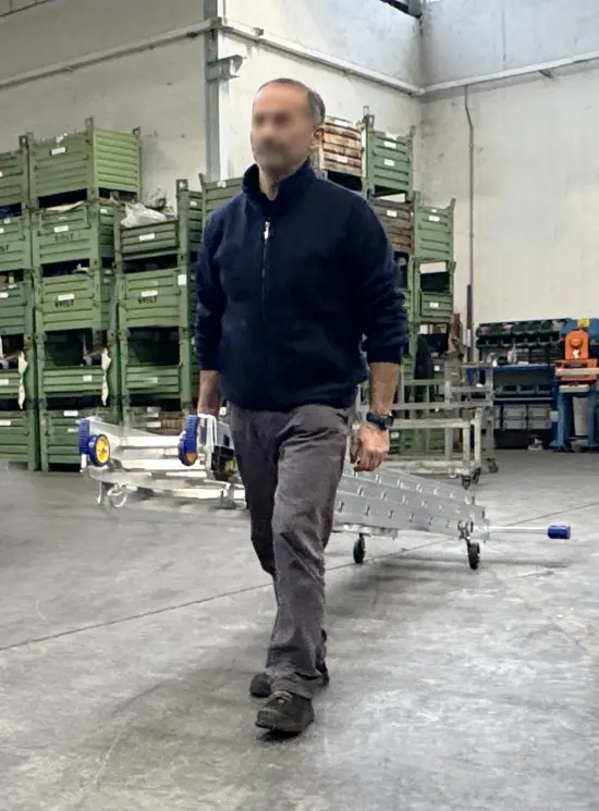 Transportwielen voor uitschuifladders