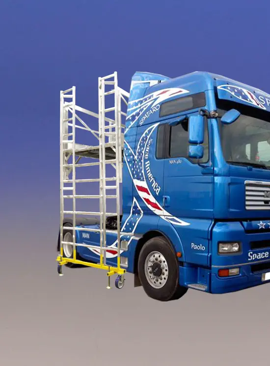 Perrons voor vrachtwagencabines