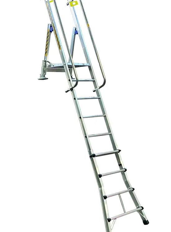 Ladder met toegangsplatform voor vrachtwagens