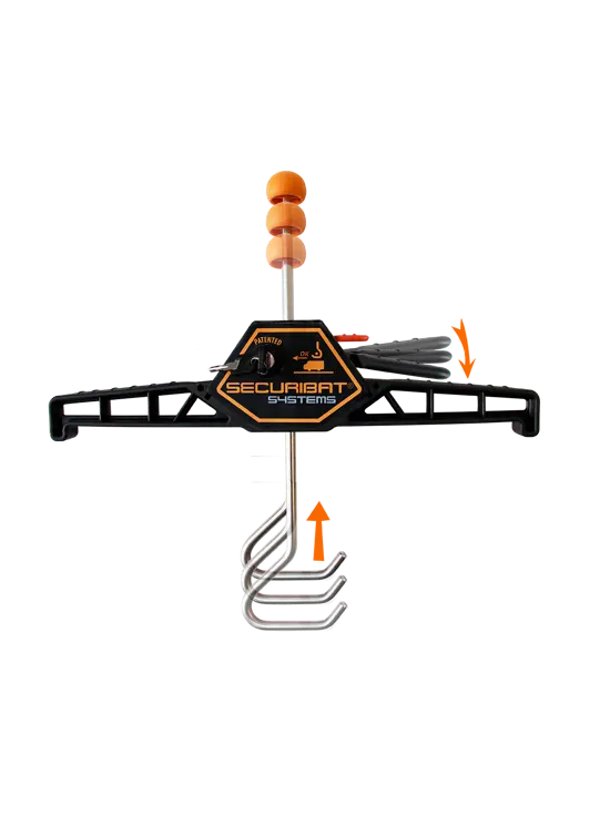 Laddervergrendelingshaken voor SECURIBAT bagagerekken