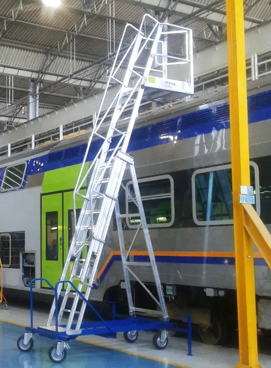 Platform schuifladder