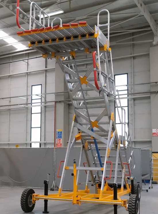 Toegangplatform voor de cockpit van het vliegtuig