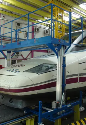 Телескопическая платформа для поездов