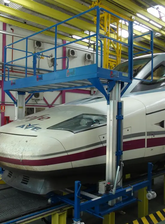 Телескопическая платформа для поездов